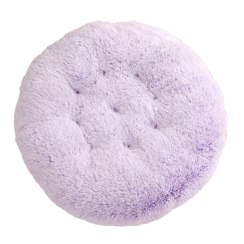Round and fluffy dog bed with extra softness