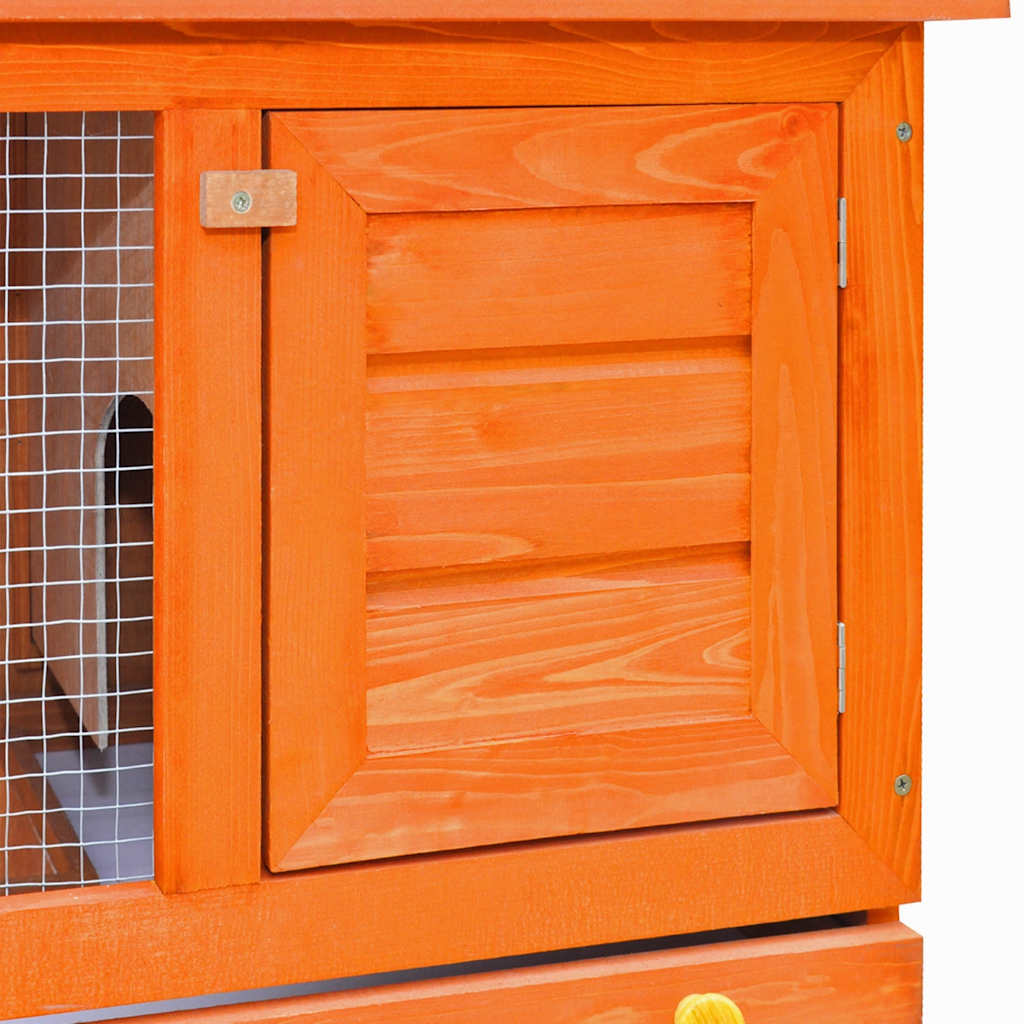 Wooden rabbit hutch