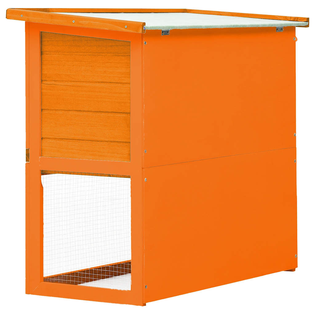 Wooden rabbit hutch