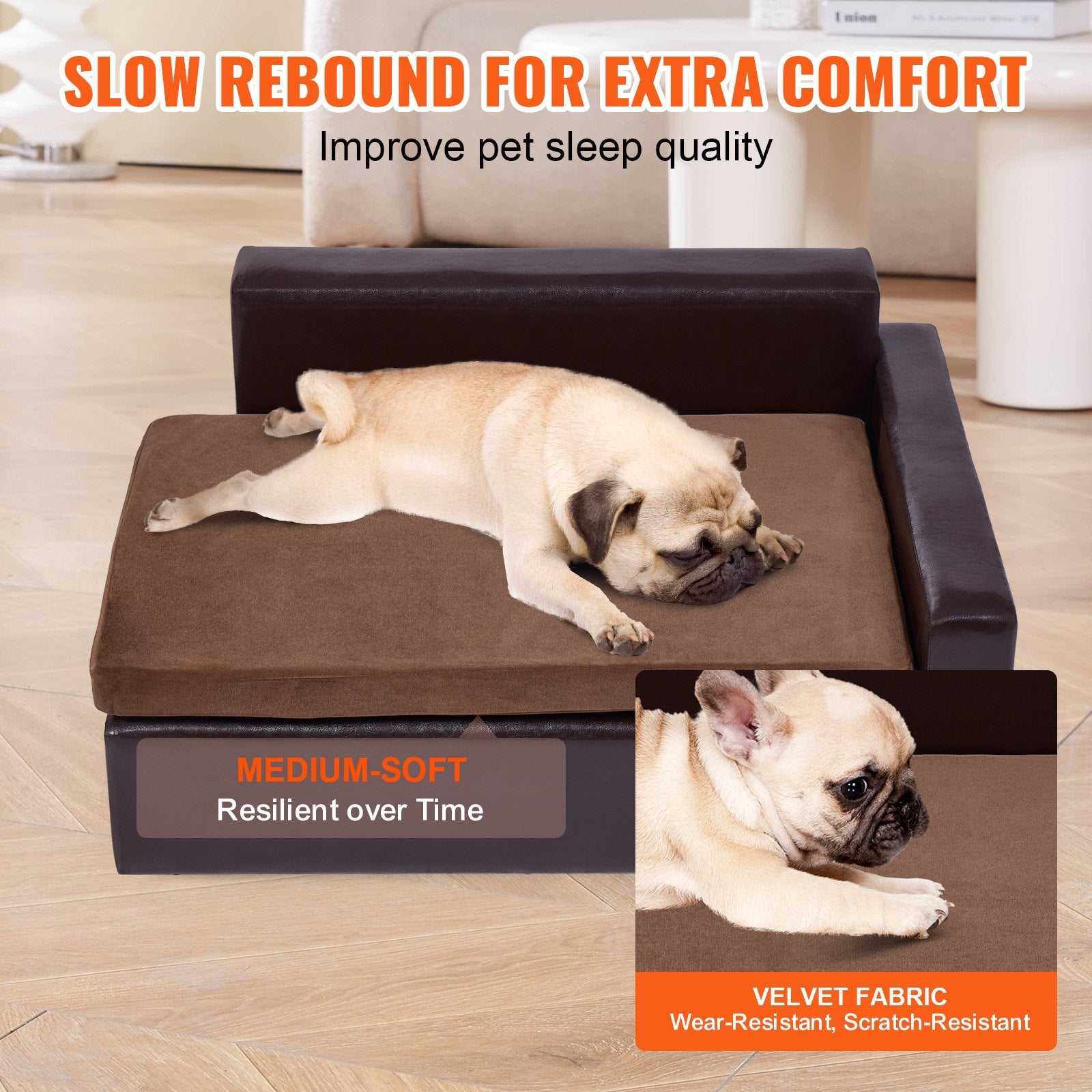 Pet Sofa for Medium-Sized Dogs And Cats (leather)