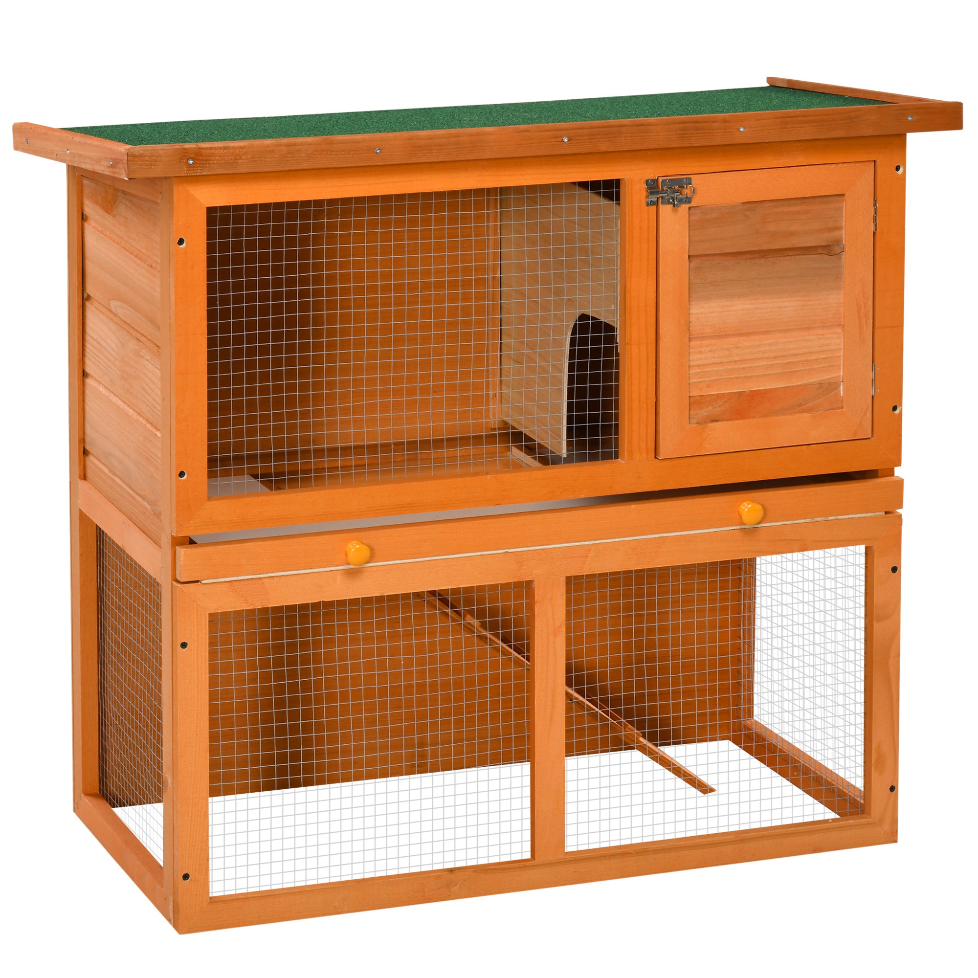 wooden rabbit hutch