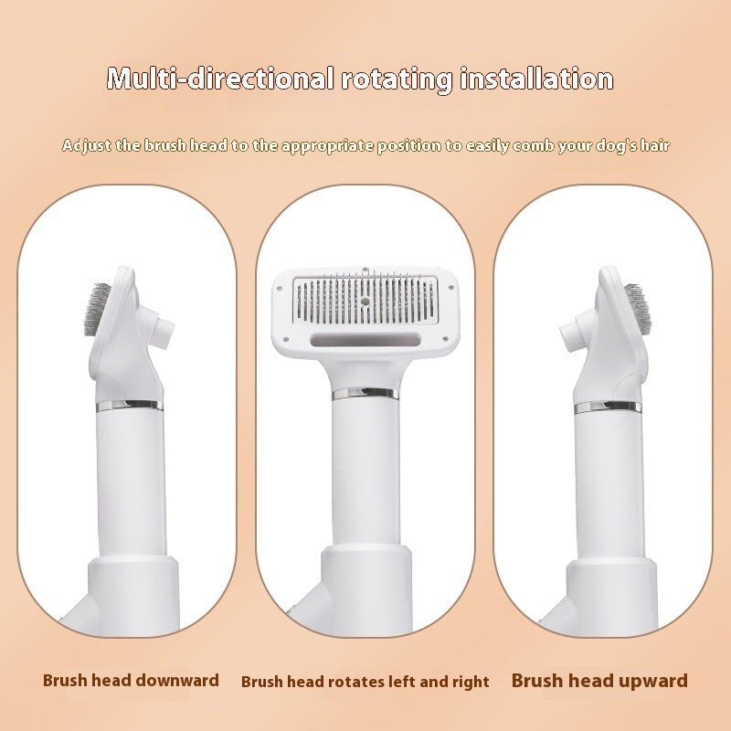 3 in 1 pet hair dryer, comb, and brush