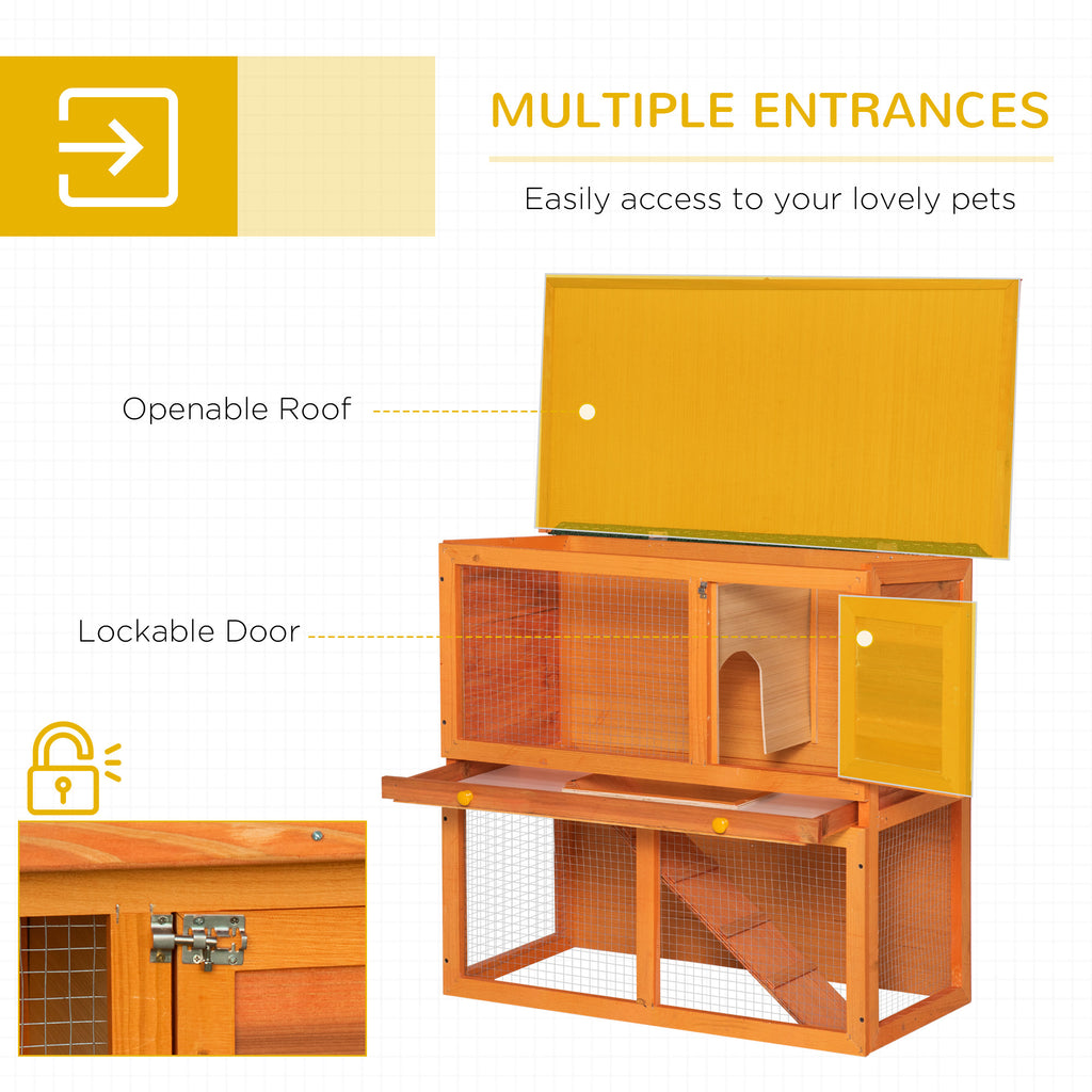 wooden rabbit hutch