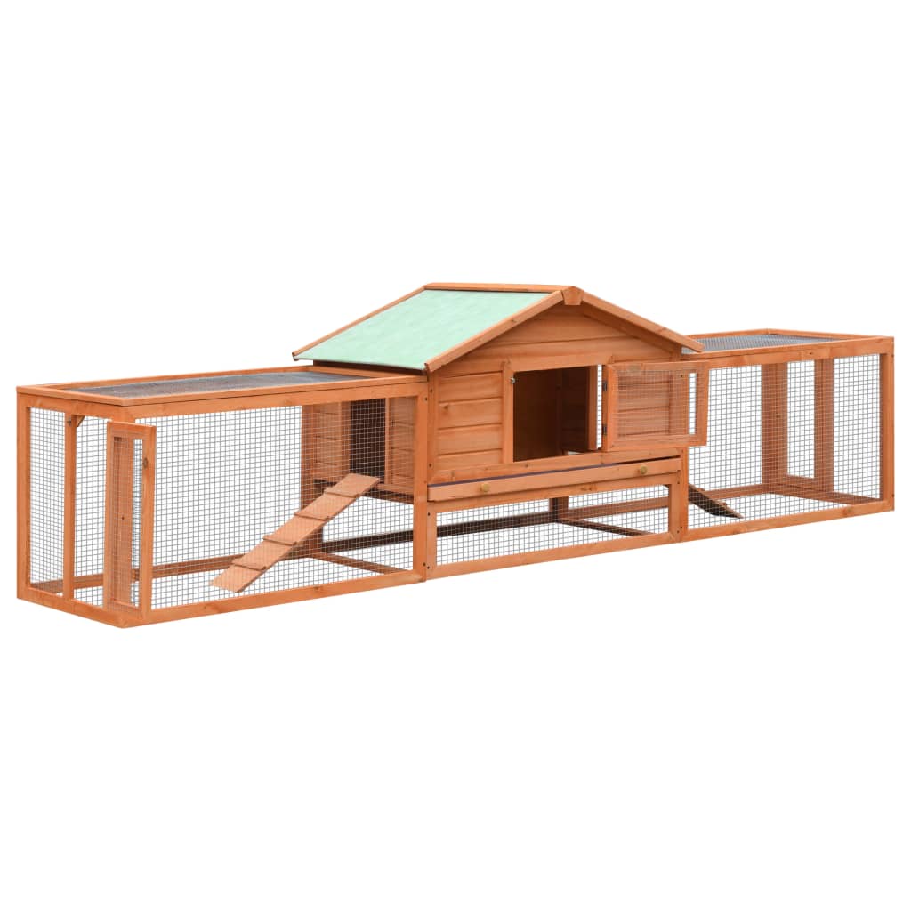 Large outdoor rabbit hutch