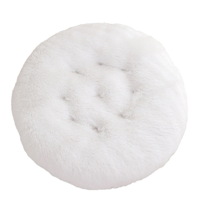 Round and fluffy dog bed with extra softness