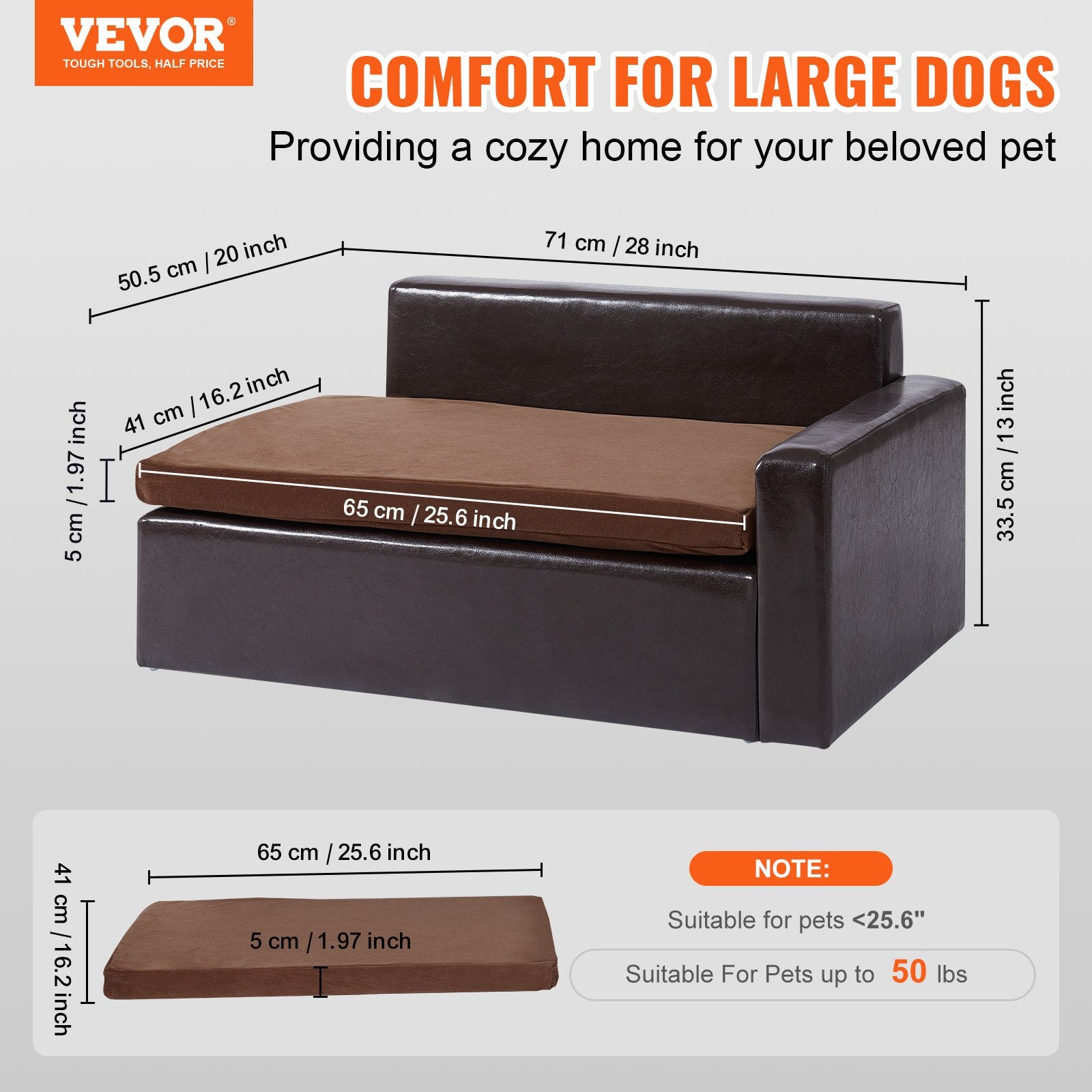 Pet Sofa for Medium-Sized Dogs And Cats (leather)
