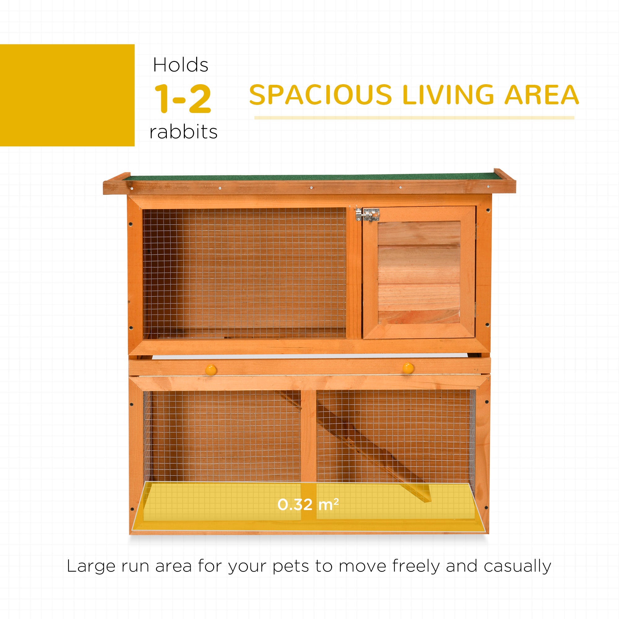 wooden rabbit hutch