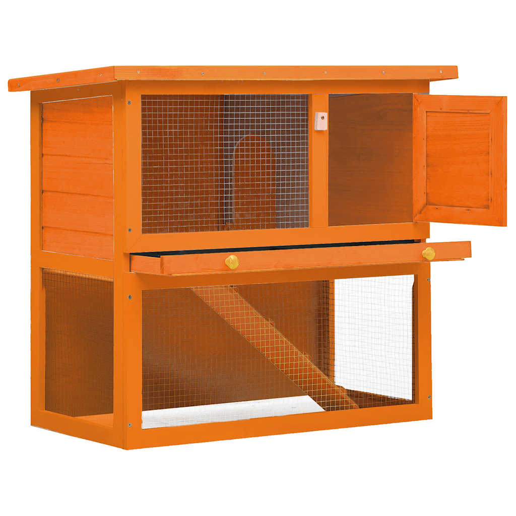 Wooden rabbit hutch