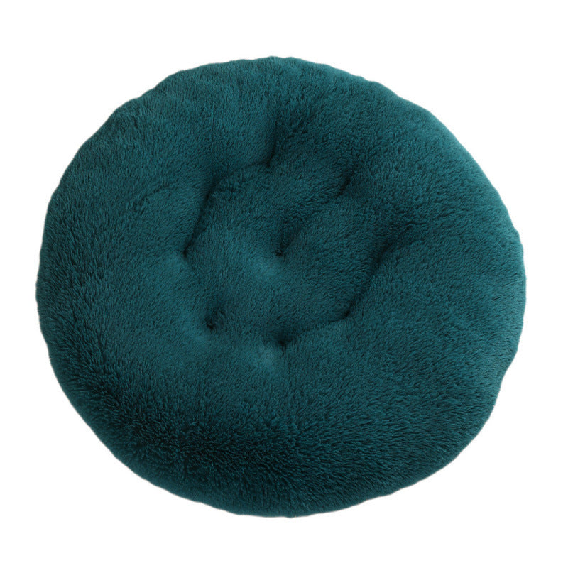 Round and fluffy dog bed with extra softness