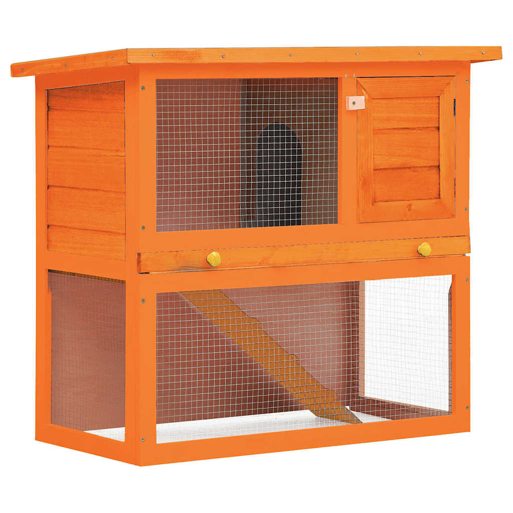 Wooden rabbit hutch