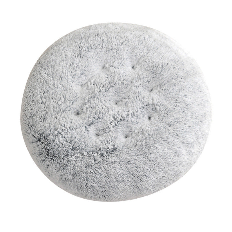 Round and fluffy dog bed with extra softness