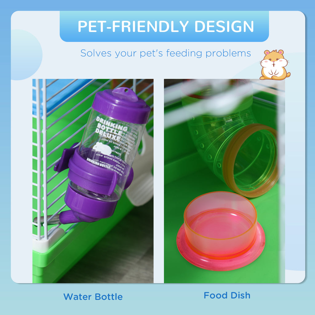 5 Tier Hamster Cage with wheel, bottle, bowl and tunnels