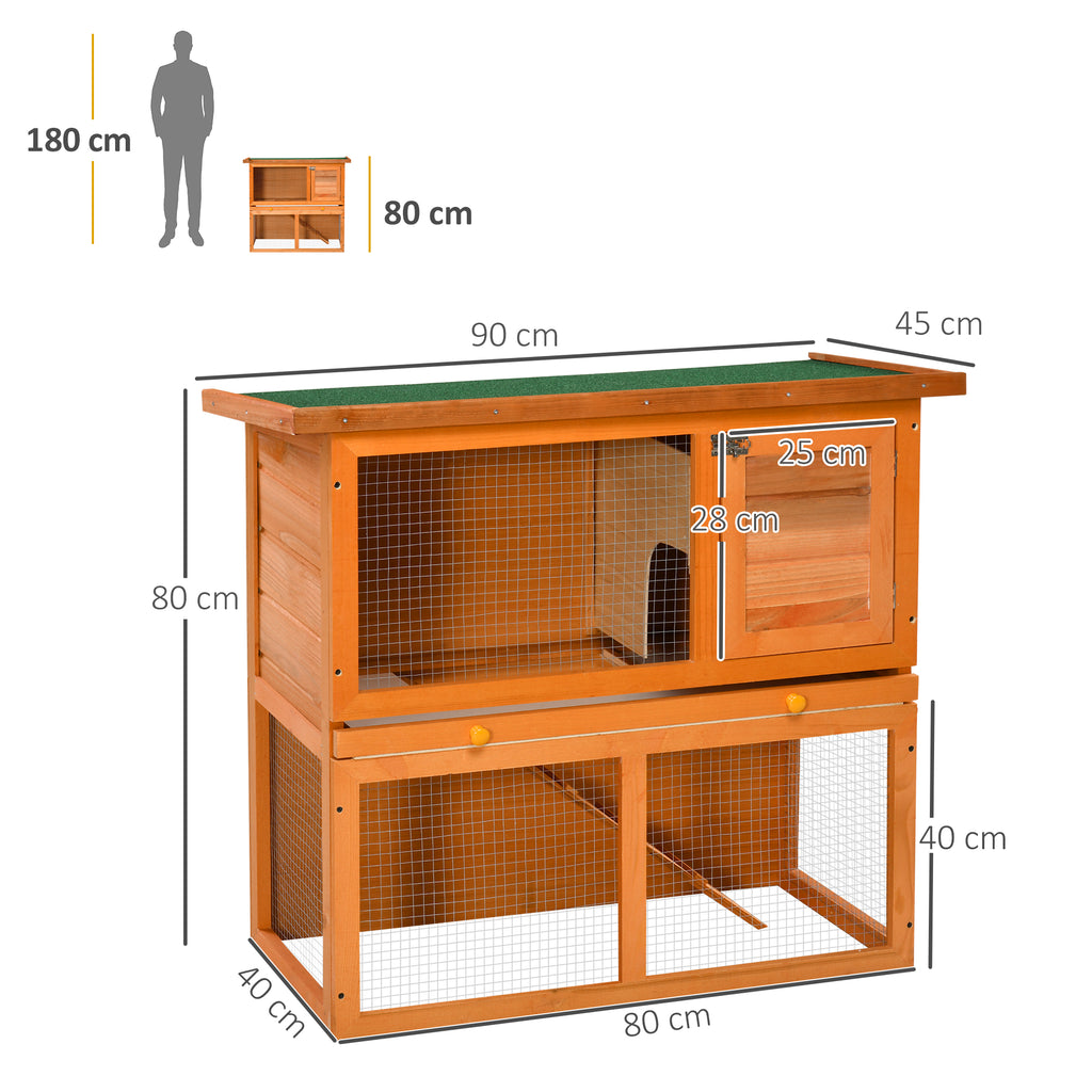 wooden rabbit hutch