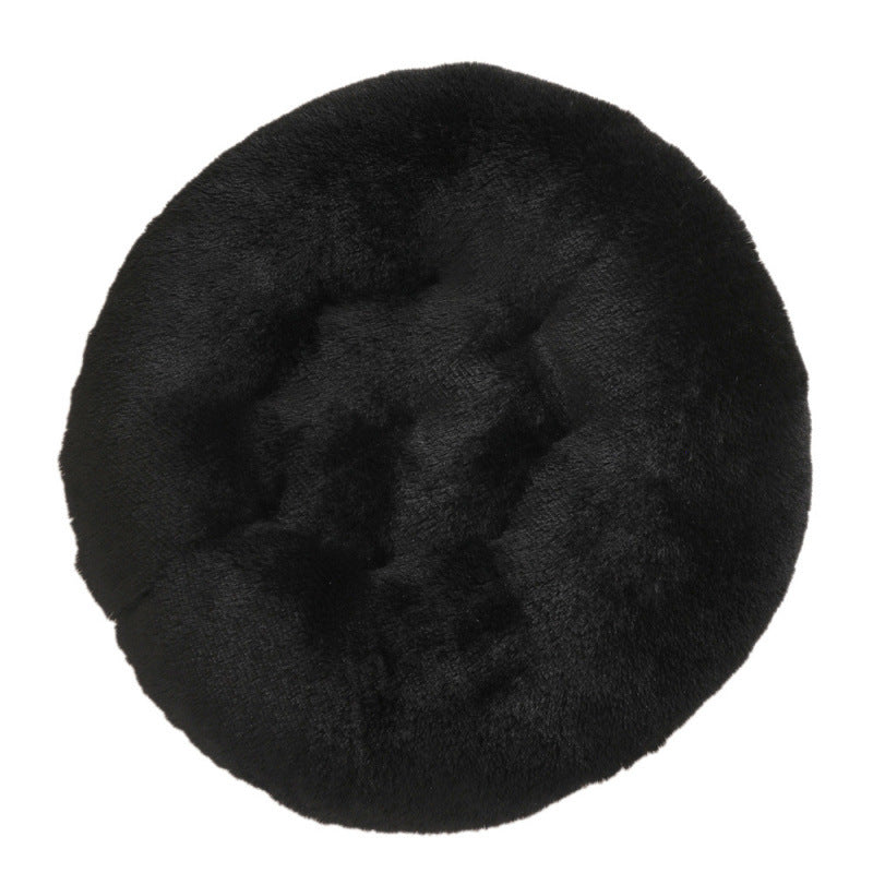 Round and fluffy dog bed with extra softness