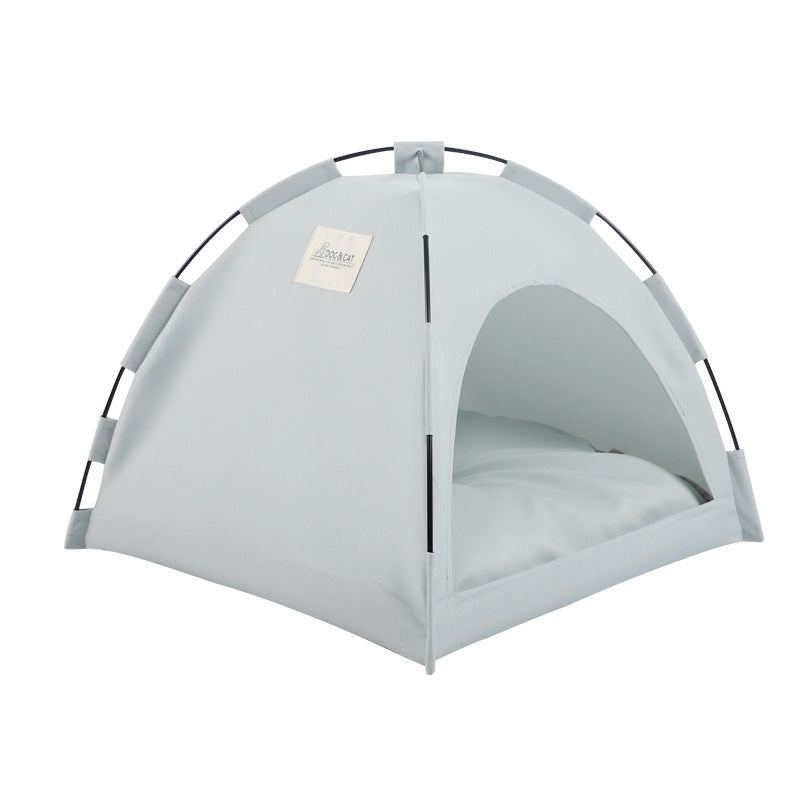 Cat/small dog tent with padded bed for comfort