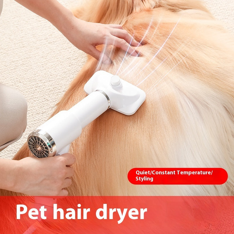 3 in 1 pet hair dryer, comb, and brush