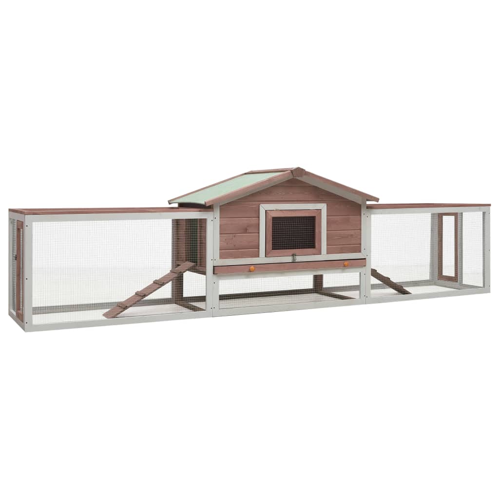 Large outdoor rabbit hutch