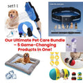 Dog bed with built-in cooling mat
