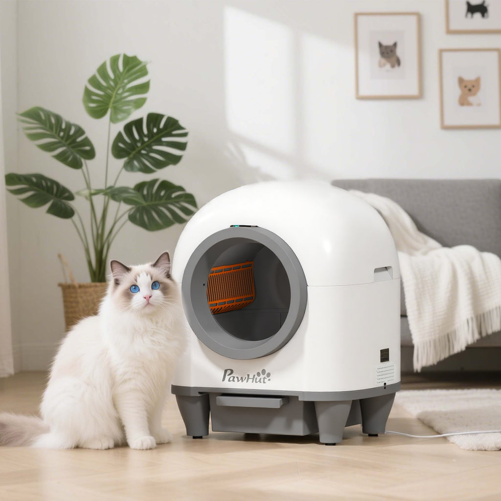 Self Cleaning Cat Litter Tray, extra large, 80L With APP Control, Safety Protection, Odor Removal, and rubbish Bags For Multiple Kittens